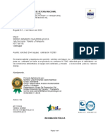 Documento Trabajo No Conforme