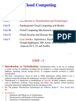 Unit - I - INTRODUCTION TO VIRTUALIZATION AND TECHNOLOGIES