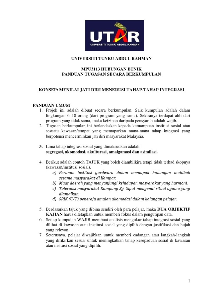 Panduan Tugasan Kumpulan Pembentangan Pdf