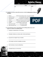 Relative Clauses Test 3 PDF