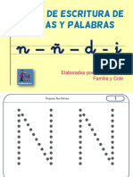 Escritura de Letras N Ñ D J