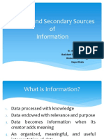 Capture Data and Sources of Information
