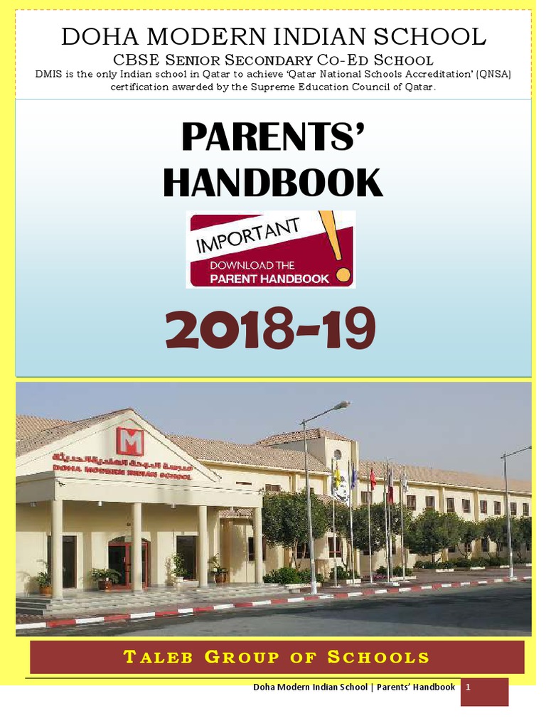 DMIS Parents' Handbook Overview | PDF | Schools | Curriculum