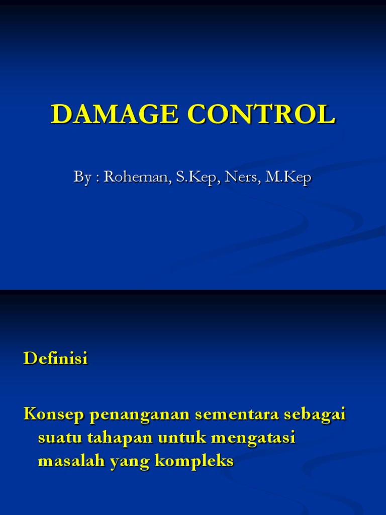 Damage Control | PDF