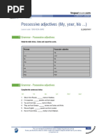 Possessive-Adjectives Worksheet Mariana PDF