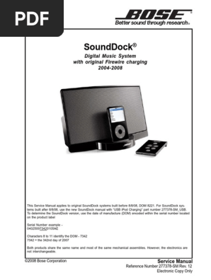 bose sounddock 2004