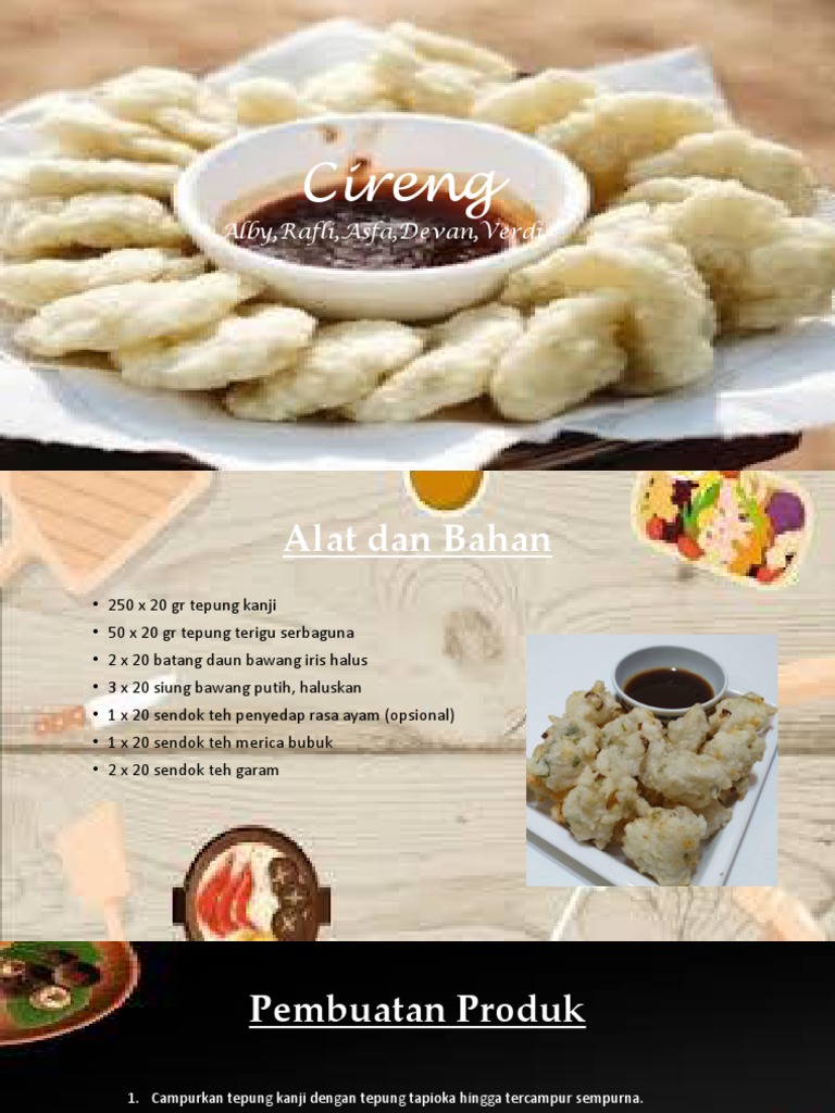 Resep Cireng Praktis dan Ekonomis | PDF