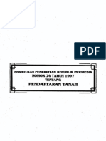 Download Peraturan Pemerintah Republik Indonesia Nomor 24 Tahun 1997 Tentang Pendaftaran Tanah by Komhukum Corp SN44692155 doc pdf