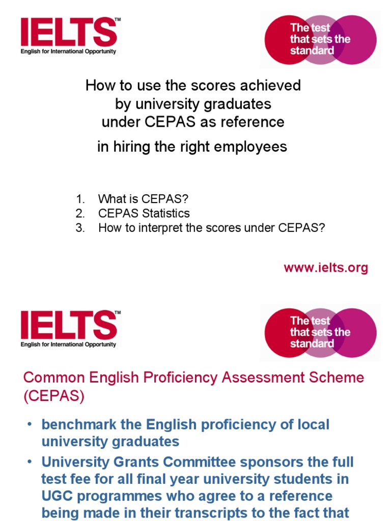 Using CEPAS Scores for Hiring | PDF | International English Language ...