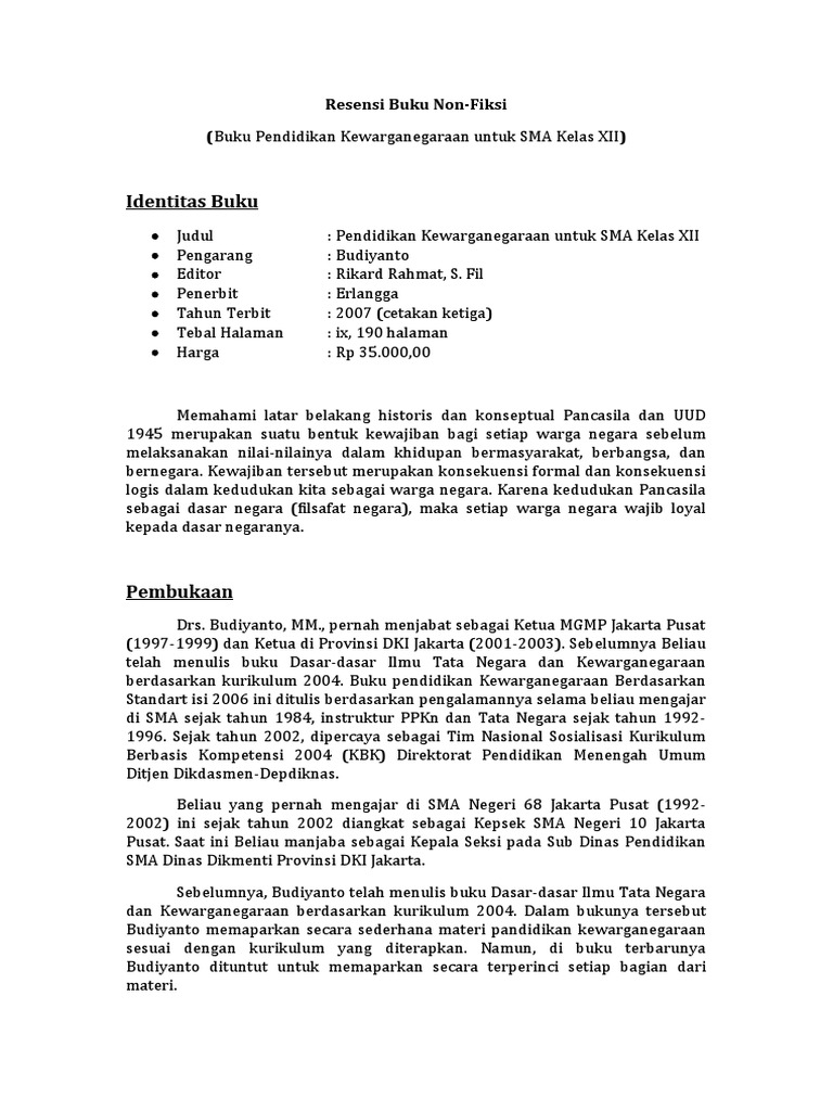 Resensi Buku Non Fiksi