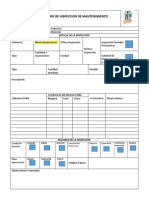 REGISTRO DE INSPECCION  ACTIVIDAD DE MANTENIMIENTO