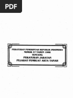 Download Peraturan Pemerintah Republik Indonesia Nomor 37 Tahun 1998 Tentang Peraturan Jabatan Pejabat by Komhukum Corp SN44692917 doc pdf