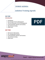 Itil v4 Foundation Training - Agenda - 1578052237 PDF