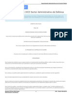 Decreto 1070 de 2015 Sector Administrativo de Defensa Funcion Pública