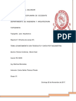 Reporte Practica 7 Taquimetria, Grupo Lunes