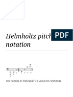 Helmholtz Pitch Notation