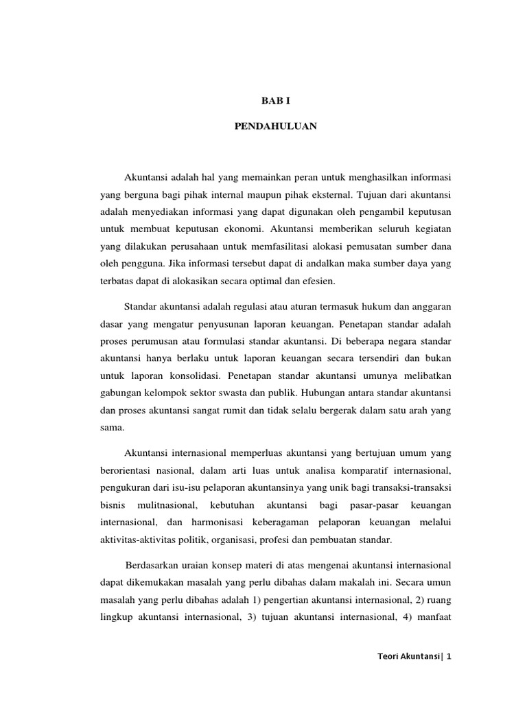 Makalah Akuntansi Internasional