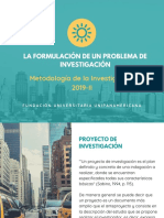 La Formulación de Un Problema de Investigación