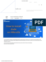 How To Install Dude On MikroTik PDF