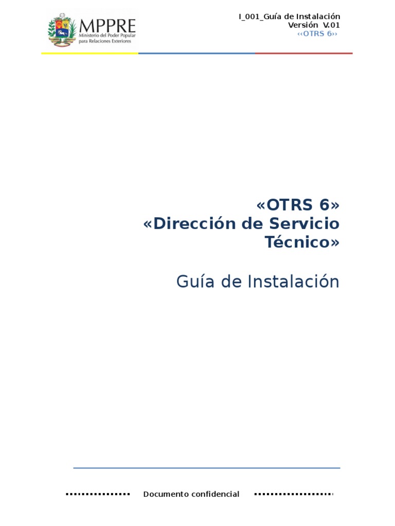 Guía de Instalación de OTRS 6 | PDF | Distribución de Linux | Servidor ...