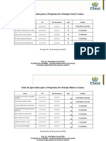 Lista Aprovados Cirurgia Geral