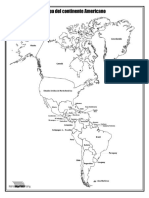 Mapa Del Continente Americano