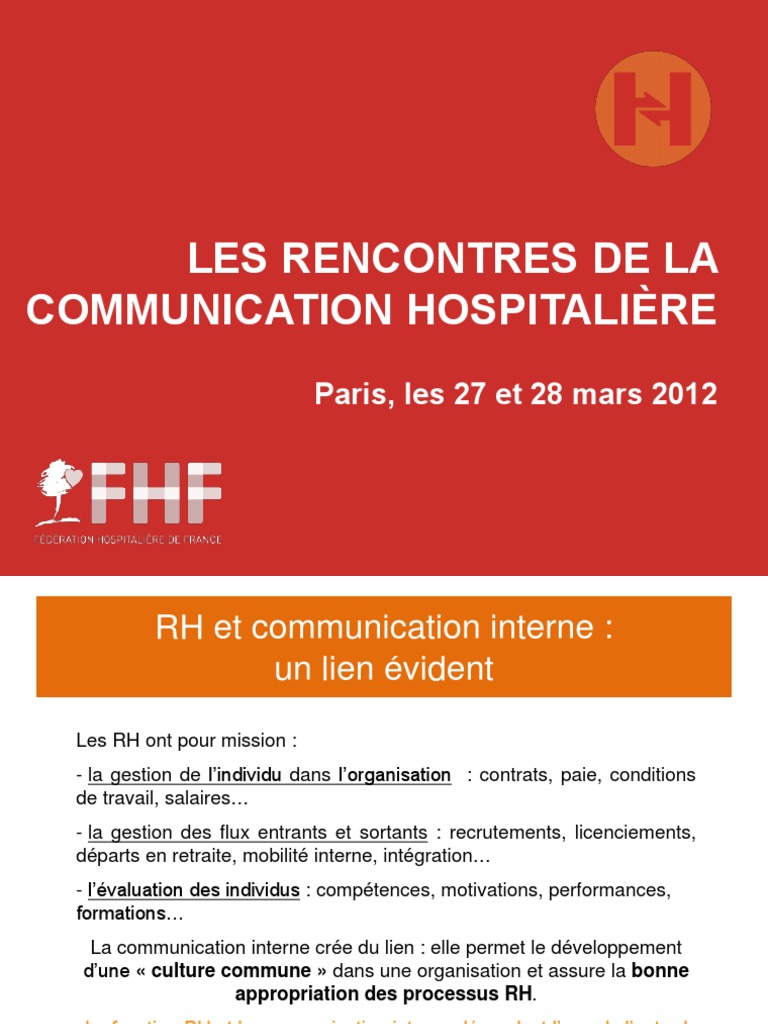 RH et Communication Interne : Synergie Essentielle | PDF | Gestion des ...