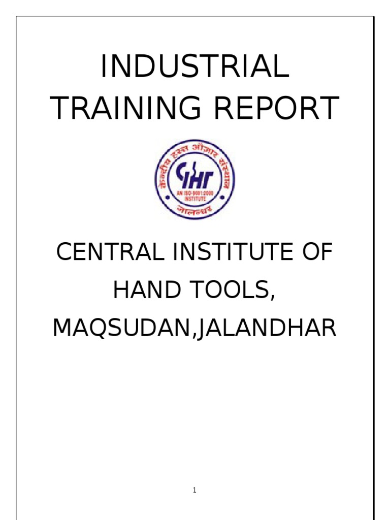 MECHANICAL ENGINEERING TRAINING REPORT PDF intelligence overview