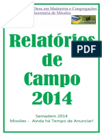 Relatório Campo 2014