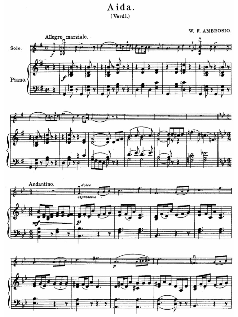 Verdi Aida Score PDF | PDF