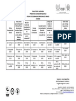 Calendario Ceremonias 2020