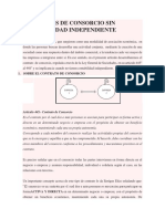 Contratos de Consorcio Sin Contabilidad Independiente