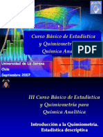 Curso Estadística Quimiometría Analítica