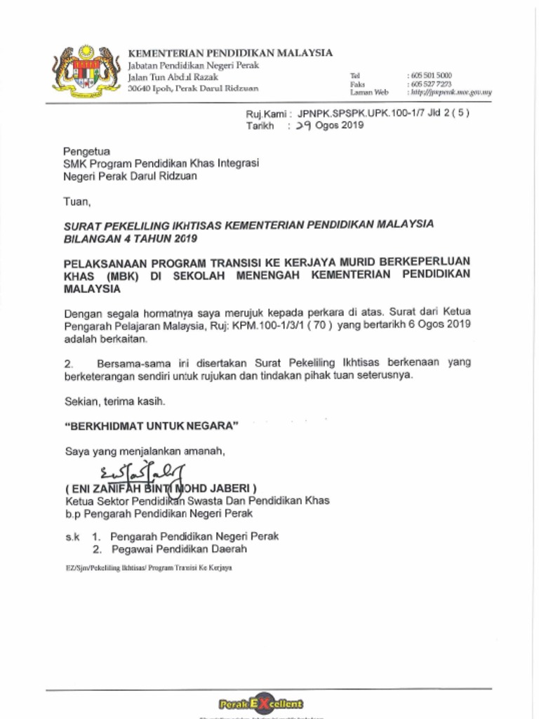 Surat Pekeliling Ikhtisas Kpm Bil 4 Tahun 2019 Pdf Pdf