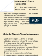 TEXAS INST GUIDE ETHICS