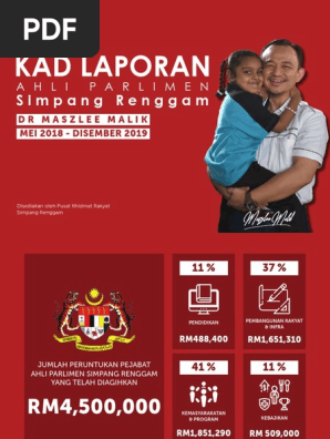 Kad Laporan Ahli Parlimen Simpang Renggam V2 Pdf