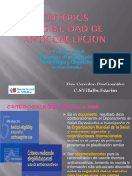 Criterios y Elebilidad de La Anticoncepcion PDF