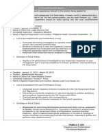 CS Form No. 212 Attachment - Work Experience Sheet