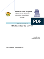 2018 - Psicodiagnóstico Clínico - OBLIGATORIA