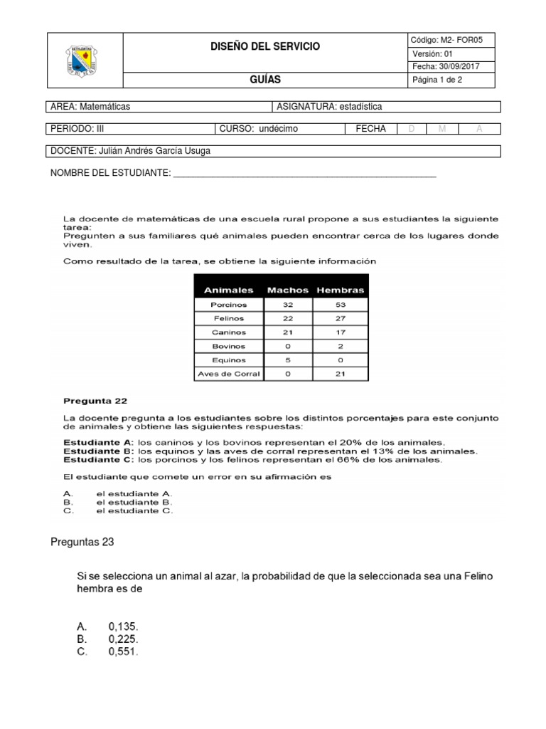 Ejercicios de Probabilidad para Secundaria | PDF | Probabilidades y ...