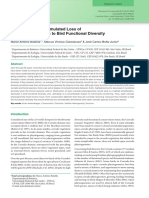 Consequences of Simulated Loss of Open Cerrado Areas To Bird Functional Diversity