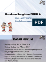 Panduan Pengisian FORM A