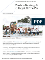 PG Tanam Perdana Kentang di Garut, Jabar, Target 20 Ton Per Hektar
