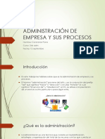 ADMINISTRACIÓN DE EMPRESA Y SUS PROCESOS Coni