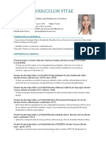 Curriculum Vitae Psicóloga Clínica Iliana Medina