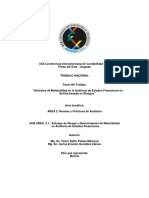 4 Umbrales de Materialidad en La Auditoría de Estados Financieros en Bolivi PDF