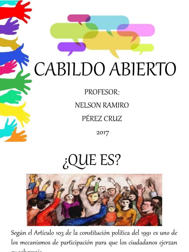 El Cabildo Abierto Pdf Gobierno Local Gobierno