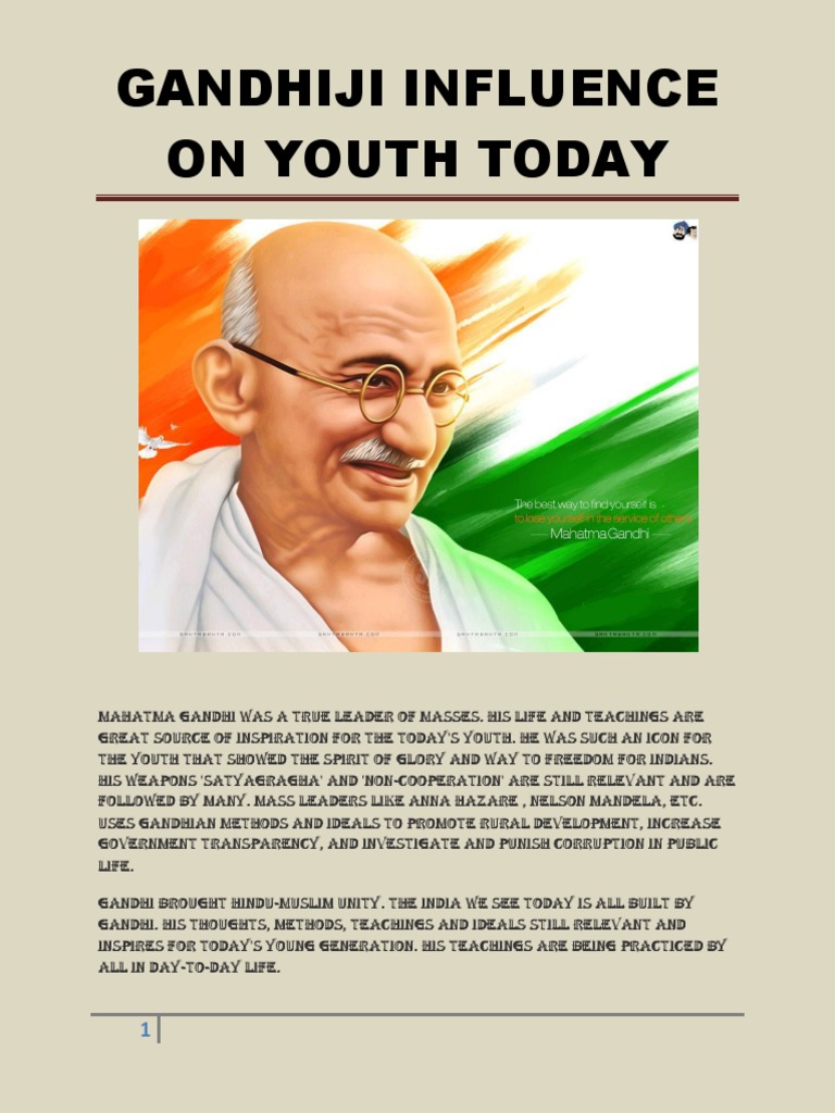 Mahatma Gandhi Was A True Leader of Masses | PDF