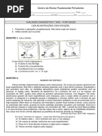 Avaliação diagnóstica 7 ano Português