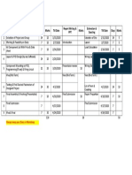 8th EL Project Schedule